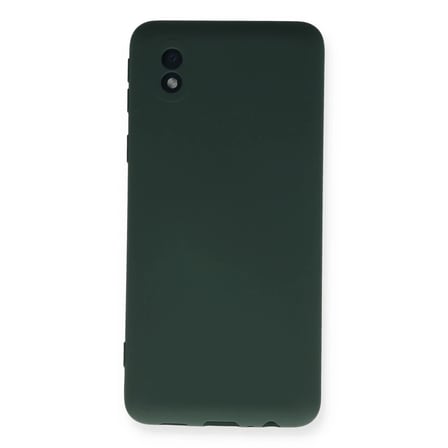 Samsung Galaxy A01 Core Kılıf Nano içi Kadife Silikon - Koyu Yeşil
