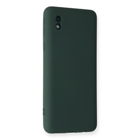 Samsung Galaxy A01 Core Kılıf Nano içi Kadife Silikon - Koyu Yeşil