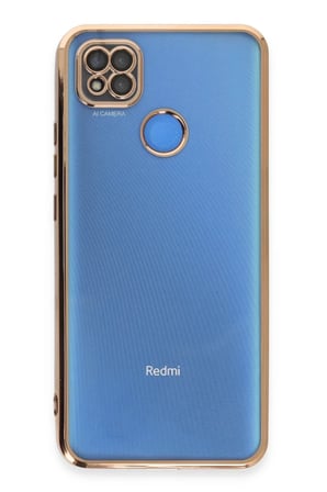 Xiaomi Redmi 9C Kılıf Razer Lensli Silikon - Gold