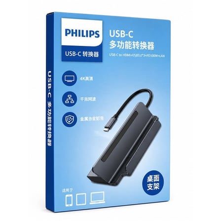 SWR1691A/93 USB-C 6’sı 1 Arada Stand Tasarımlı Hub - 4K 60Hz HDMI, 1000Mbps LAN, 100W PD