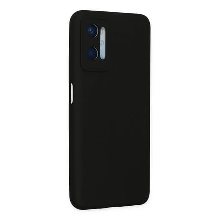 Oppo A96 Kılıf Nano içi Kadife Silikon - Siyah