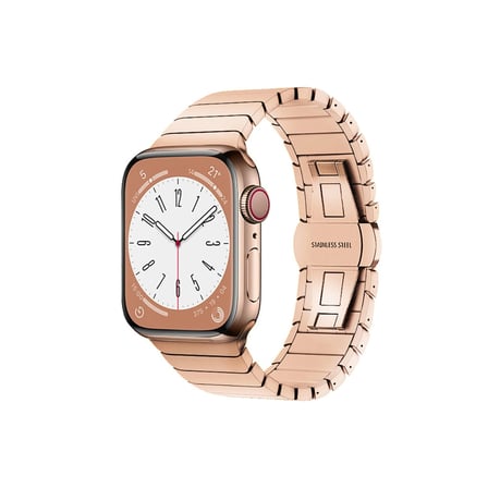 Apple Uyumlu Watch 38mm Kr413 Fine Steel Kordon (saat Değildir) - Rose