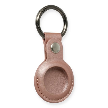 Airtag Anahtarlık Deri Kılıf - Rose Gold