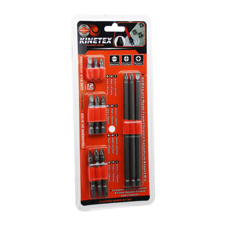 12-in-1 Matkap Bits Uç Seti (PH2, PZ2, Düz) - 12 Parça
