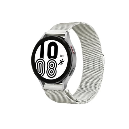 Samsung Galaxy Watch 4 Metal Mıknatıslı Kordon (saat Değildir) - Gümüş