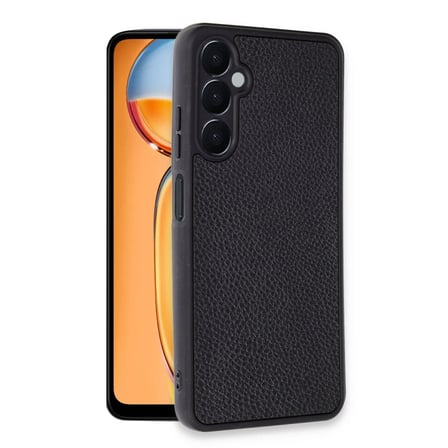 Samsung Galaxy A15 4G Kılıf Aras Deri Kapak - Siyah