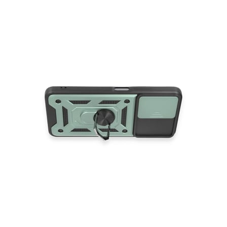 Redmi Note 12 5G Kılıf Pars Lens Yüzüklü Silikon - Yeşil