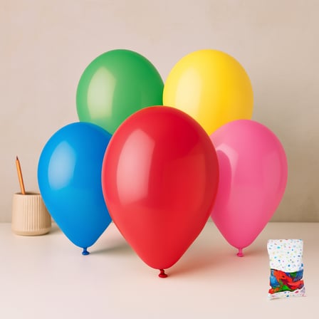Renkli Klasik Balon 26 cm (10'') - 100'lü Paket