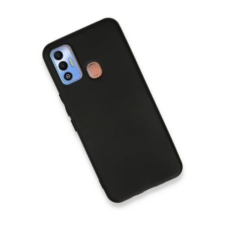 Tecno Spark 7T Kılıf First Silikon - Siyah