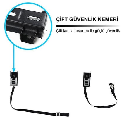 MasterX MX-WH02 32-80\\’\\’ Güvenlik Kemerli Lcd Led Tv Duvar Askı Aparatı