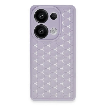 Redmi Note 13 Pro 4G Kılıf Petek Silikon Kapak - Lila