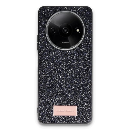 Onegif Redmi A3 4G Bright Simli Kapak - Siyah