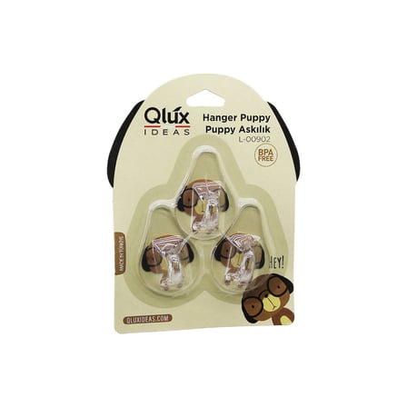 3PCS Puppy Askı Şeffaf Askı Yapışkanlı Montaj