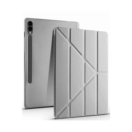 Samsung Galaxy X510 Tab S9 Fe 11 Kılıf Kalemlikli Mars Tablet Kılıfı - Koyu Gri