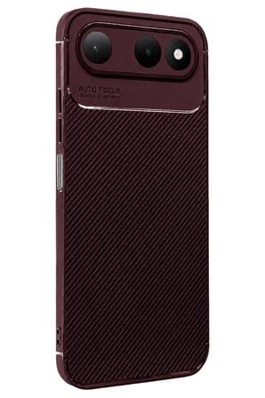 Tecno Spark 50 5G Auto Focus Karbon Kapak - Bordo