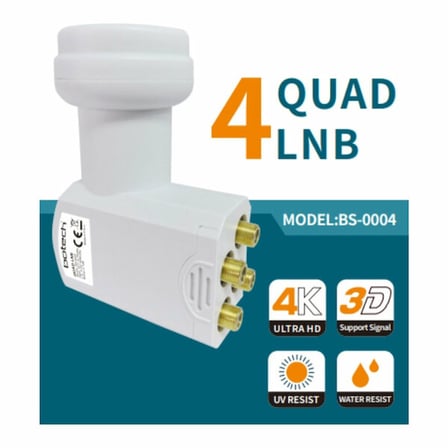 4LÜ Uydu Lnb Unıversal Quad Full Hd - 3D - 0.1DB RLE-400