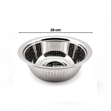 28CM Kulpsuz Paslanmaz Metal Sepet Süzgeç