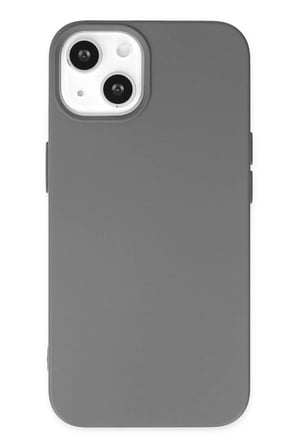 Apple iPhone 14 Plus Kılıf Nano içi Kadife Silikon - Gri