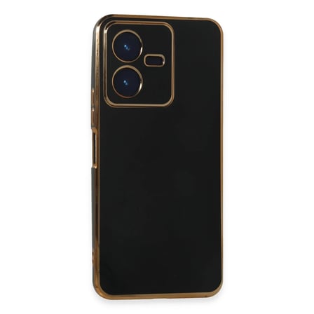 Vivo Y22 2022 Kılıf Volet Silikon - Siyah