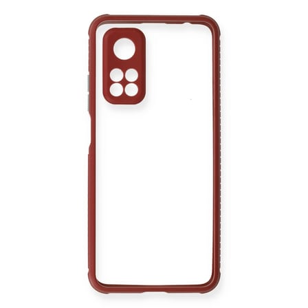 Xiaomi Mi 10T Pro Kılıf Miami Şeffaf Silikon - Fuşya