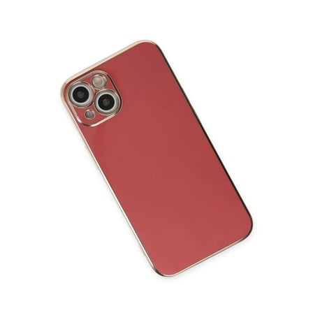Apple iPhone 15 Kılıf Volet Silikon - Kırmızı