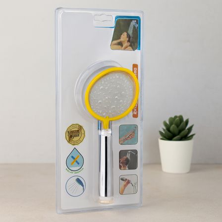 Orta Boy Kademeli Duş Başlığı 8.7 cm - Krom Gövde, Vakumlu