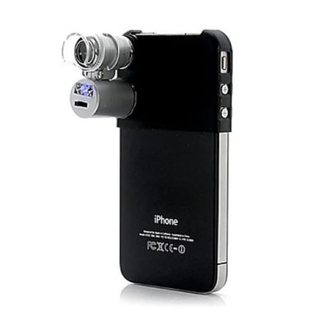 Iphone Için Uyumlu Kapaklı Lens Mikroskop Taşınabilir Mini Cep Boyutu Led Mikroskop No.ipii
