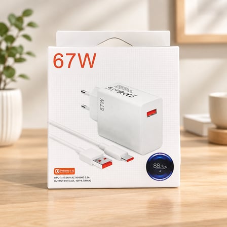 67 W Şarj Başlığı ve Kablo