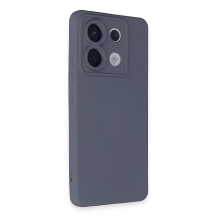 Redmi Note 13 Pro 5G Kılıf Nano içi Kadife Silikon - Gri