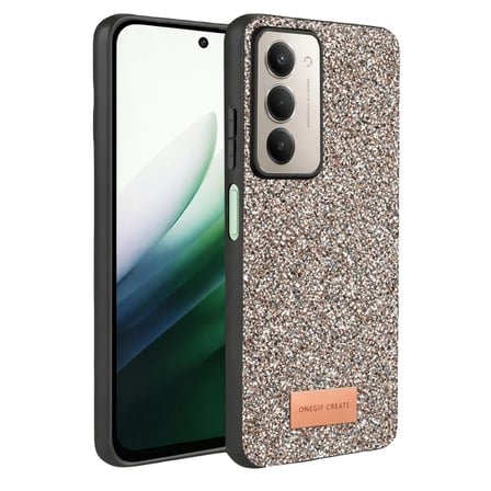 Onegif Redmi 15 4G Bright Simli Kapak - Gümüş