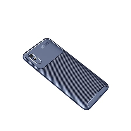 Xiaomi Redmi 9A Kılıf Auto Focus Karbon Kapak - Lacivert