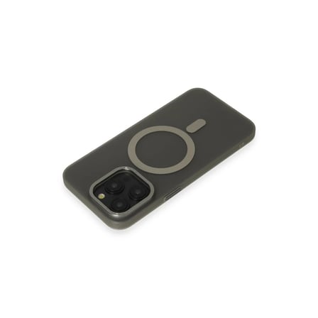 iPhone 15 Pro Max Kılıf Lodos Magneticsafe Mat Kapak - Titan Gri