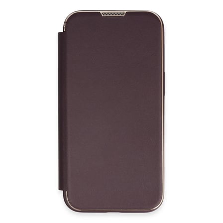 Apple iPhone 13 Pro Max Kılıf Dolpin Kapaklı - Derin Mor