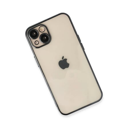 Apple iPhone 14 Kılıf Razer Lensli Silikon - Siyah