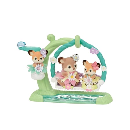 5801 Sylvanian Families Geyik Bebekler ve Çiçekli Salıncak Seti +3 yaş