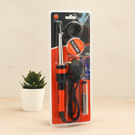60W Kalem Havya Lehim Seti (Mini Stand, Lehim Pastası, Lehim Teli)