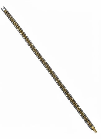 Rodyum- Çelik  Erkek Çelik Bileklik Boy 21.5 Cm / En 0.6 Mm  - Ebl0063