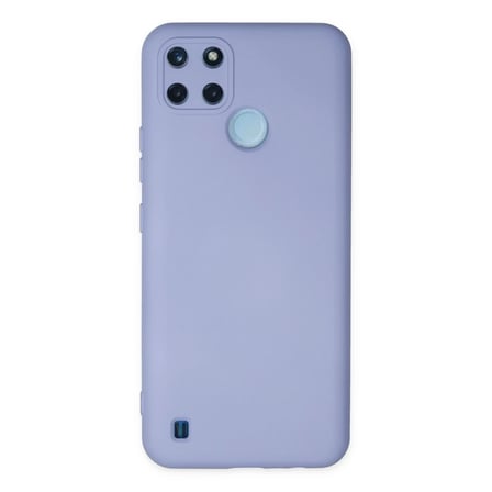 Realme C25Y Kılıf Nano içi Kadife Silikon - Lila