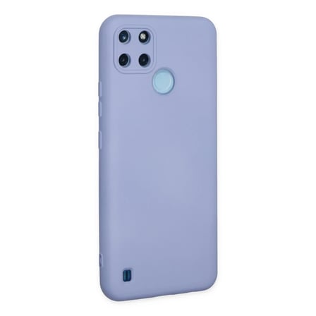 Realme C25Y Kılıf Nano içi Kadife Silikon - Lila