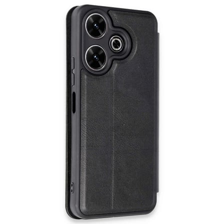 Xiaomi Redmi 13 4G Kılıf Flip Cover - Siyah