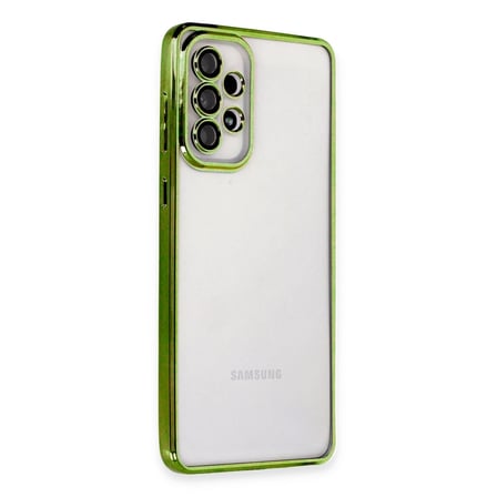 Samsung Galaxy A33 5G Kılıf Razer Lensli Silikon - Yeşil
