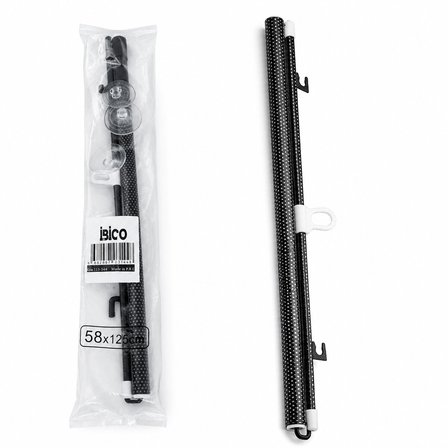 58X125CM Oto-araç - Ev - Ofis Cam Paneli Güneşlik Pvc Perde Makaralı Aç-kapa Vantuzlu Montaj