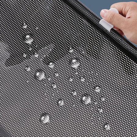 58X125CM Oto-araç - Ev - Ofis Cam Paneli Güneşlik Pvc Perde Makaralı Aç-kapa Vantuzlu Montaj