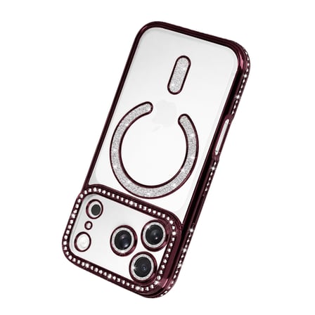 iPhone 18 Pro Joke Simli Magneticsafe Kılıf - Bordo