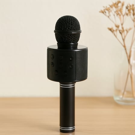 Kablosuz Karaoke Mikrofon Hoparlör (USB/TF/AUX, 800mAh)