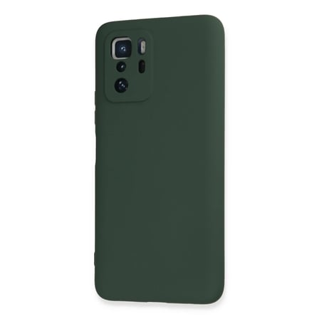 Poco X3 GT Kılıf Nano içi Kadife Silikon - Koyu Yeşil