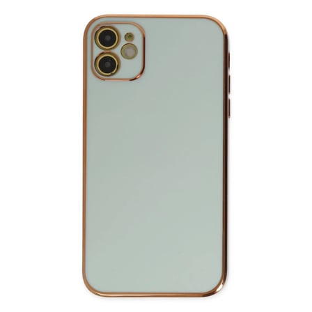 iPhone 12 Kılıf Volet Silikon - Açık Yeşil