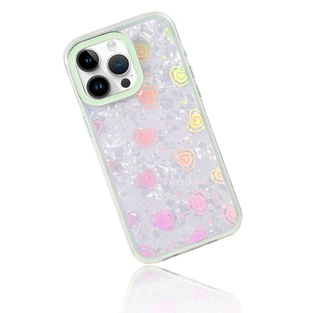 iPhone 15 Pro Lumi Desenli Kapak - Yeşil