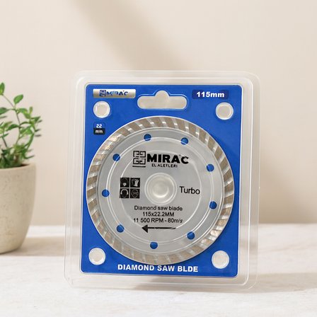 115 mm Mermer Kesme Diski 22.2 mm İnce Turbo