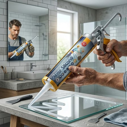 Ayna ve Cam Yapıştırıcı Silikon Şeffaf 300ml